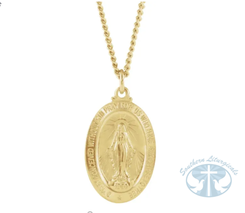 Miraculous Medal 24" Necklace