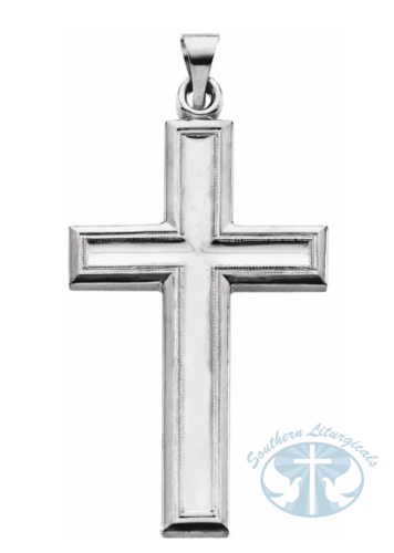 Sterling Silver Cross Pendant 38 x23.5 mm