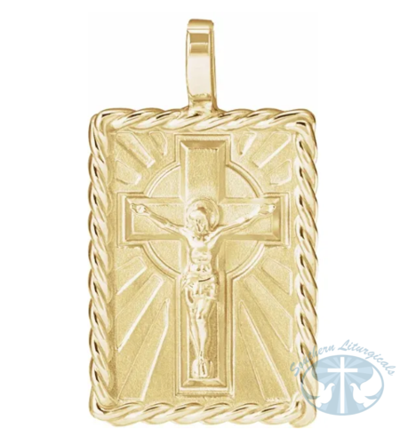 Crucifix Pendant 14K Yellow Gold