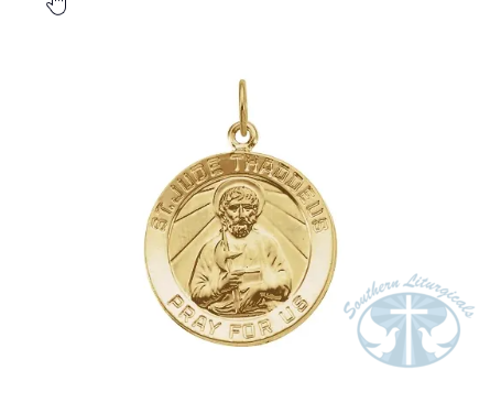 St. Jude Medal 14K Yellow Gold