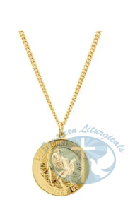 St. Christopher Medal 24" Necklace