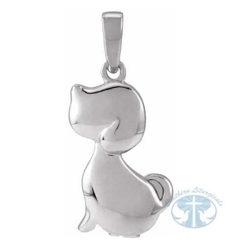 Sterling Silver Dog Ash Holder Pendant