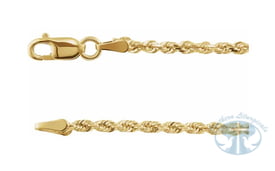 Chains 14K Yellow Gold 1.8mm Diamond-Cut Rope Chain