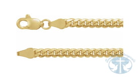 Chains 14K Yellow Gold 3.3 mm Cuban Link Curb Chain