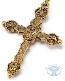 St. Francis and St. Clare of Assisi Gold Rosary