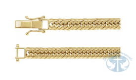 Chains 18K Yellow Gold 6.2 mm Diamond-Cut Curb 20" Chain