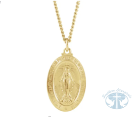 Necklace/Pendant Miraculous Medal 24" Necklace