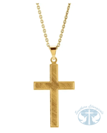 Cross 18" Necklace 14K Yellow Gold