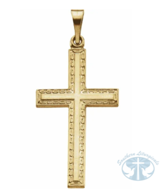 Necklace/Pendant Cross Pendant 14K Yellow Gold 24x14 mm