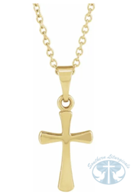 Necklace/Pendant 14K Yellow Gold Cross 18" Necklace