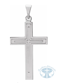 Necklace/Pendant 14K White Gold Cross Pendant 22 x14 mm