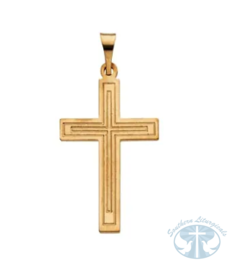 Necklace/Pendant 14K Yellow Cross Pendant 22 x14 mm