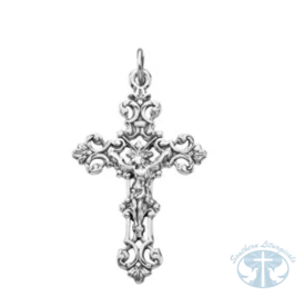 Necklace/Pendant Crucifix Pendant Sterling Silver 37.5 x 23.25 mm