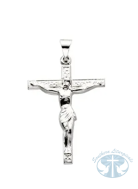 Necklace/Pendant Crucifix Pendant 14K White Gold 24.5x19.2 mm