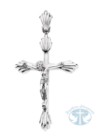 Necklace/Pendant Cross Pendant 14K White Gold 40x 25.7 mm