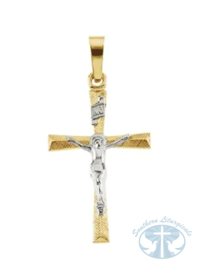 Necklace/Pendant Crucifix Pendant 14K Yellow Gold 23.5x14 mm