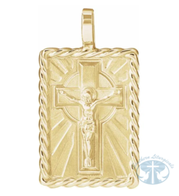 Necklace/Pendant Crucifix Pendant 14K Yellow Gold