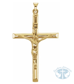 Necklace/Pendant Crucifix Pendant 14K Yellow Gold 43x29 mm