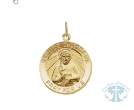 St. Jude Medal 14K Yellow Gold