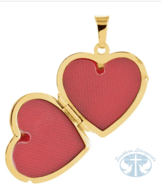 Heart Locket 14K Yellow Gold 22x17 mm