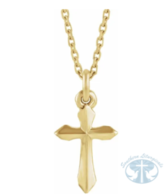 Necklace/Pendant 14K Yellow Cross 18" Necklace