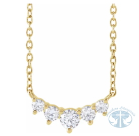  Lab-Grown Diamond Graduated 18" Necklace