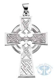 Necklace/Pendant Sterling Silver Celtic-Inspired Cross Pendant