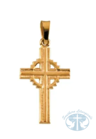 Necklace/Pendant Celtic-Inspired Cross Pendant 14K Yellow Gold