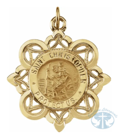 Necklace/Pendant St. Christopher Medal