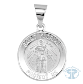 Necklace/Pendant Round Hollow St. Florian Medal