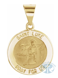 Necklace/Pendant Round Hollow St. Luke Medal