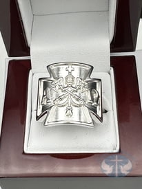 Saint Pope John Paul II inspired Men's Religious Ring