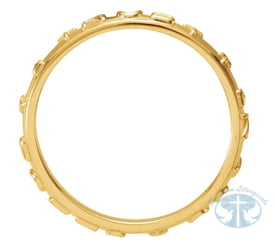 Jesus I Trust In You - 10K Yellow Gold Ring