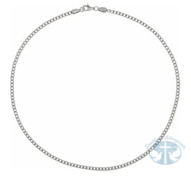 Stainless Steel 3.2 mm Diamond-Cut Curb Chain