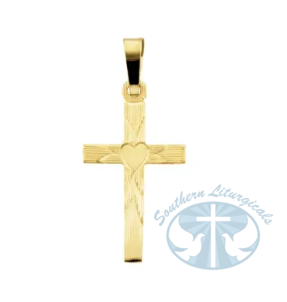 Cross with Heart Pendant | Religious jewelry