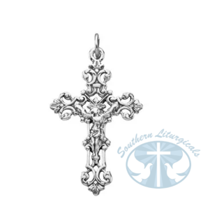 Crucifix Pendant Sterling Silver 37.5 x 23.25 mm