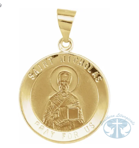 Round Hollow St. Nicholas Medal