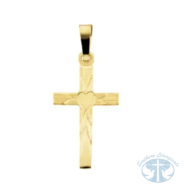 Cross with Heart Pendant | Religious jewelry