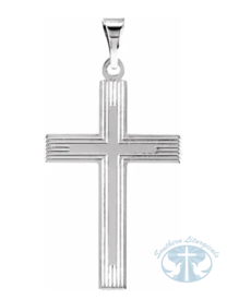 Cross Pendant 14K White Gold