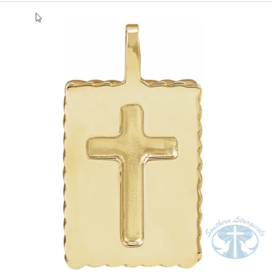 Crucifix Pendant 14K Yellow Gold