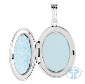 Sterling Silver Engravable Oval Locket