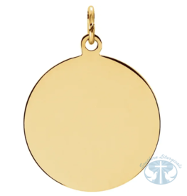 Round Hollow Padre Pio Medal