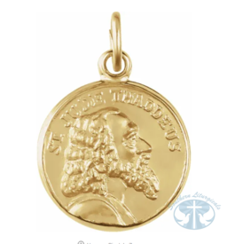 St. Jude Thaddeus Medal 14K Yellow Gold