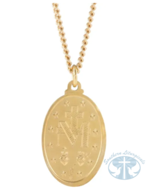 Miraculous Medal 24&quot; Necklace