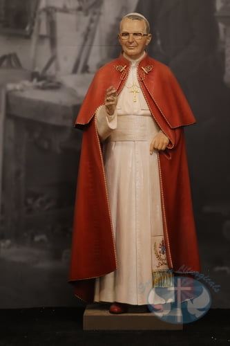 Hand Carved Statue - Pope John Paul I
