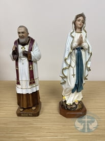 Padre Pio and Our Lady of Lourdes Statues