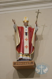 Hand Carved Statue - Pope John Paul II