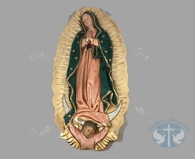 Statues under 24" Our Lady of Guadalupe Plaque- Large