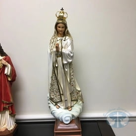 Statues 24" and up Our Lady of Fatima 35 inch indoor statue (Fancy Finish)