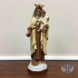 Statues under 24" Our Lady of Mt. Carmel 17"